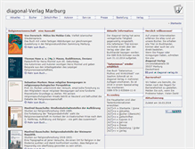 Tablet Screenshot of diagonal-verlag.de